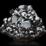 Hematite with Hausmannite and Baryte<br />N'Chwaning II Mine, N'Chwaning mining area, Kuruman, Kalahari manganese field (KMF), Northern Cape Province, South Africa<br />20,0	x	18,5	x	8,0	cm<br /> (Author: MIM Museum)