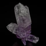 Quartz (variety amethyst)<br />Piedra Parada (Las Vigas), Municipio Tatatila, Veracruz (Veracruz de Ignacio de la Llave), Mexico<br />7.7 x 5.7 cm<br /> (Author: am mizunaka)