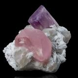 Beryl and Spodumene (variety kunzite) on Albite, Quartz (variety smoky) and LepidoliteDara-i-Pech pegmatite, Chapa Dara District, Kunar Province (Konar), Afghanistan23,0	x	25,0	x	17,0	cm (Author: MIM Museum)