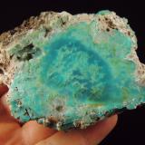 Turquoise<br />Concepción del Oro, Municipio Concepción del Oro, Zacatecas, Mexico<br />10 x 7.5 x 4.5 centimeters<br /> (Author: Ricardo Melendez)