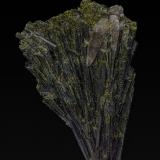 Epidote, Quartz<br />Julie Claim (Lola Claim), Hawthorne District, Mineral County, Nevada, USA<br />8.9 x 5.0 cm<br /> (Author: am mizunaka)