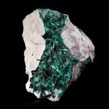Brochantite<br />Milpillas Mine, Cuitaca, Municipio Santa Cruz, Sonora, Mexico<br />15,0	x	17,0	x	11,0	cm<br /> (Author: MIM Museum)