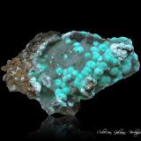 Auricalcocita<br />Mina 79, Chilito, Zona Hayden, Distrito Banner, Montes Dripping Spring, Condado Gila, Arizona, USA<br />76 x 52 x 28 mm.<br /> (Autor: Rafael Galiana)