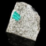 Beryl (variety emerald), Albite (variety cleavelandite), Pyrite<br />Chivor mining district, Municipio Chivor, Eastern Emerald Belt, Boyacá Department, Colombia<br />43x35x41mm, xl=10mm<br /> (Author: Fiebre Verde)