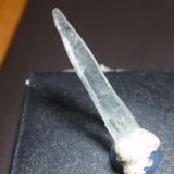 Celestina<br />Yacimiento de Celestinas, Torà, Comarca Solsonès, Lérida / Lleida, Cataluña / Catalunya, España<br />5x30 mm<br /> (Autor: Ignacio)