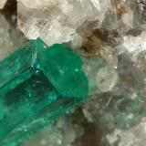 Beryl (variety emerald), Calcite, Pyrite, Quartz<br />Muzo mining district, Western Emerald Belt, Boyacá Department, Colombia<br />56x46x34mm, xl=13mm<br /> (Author: Fiebre Verde)