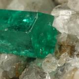 Beryl (variety emerald), Calcite, Pyrite, Quartz<br />Muzo mining district, Western Emerald Belt, Boyacá Department, Colombia<br />56x46x34mm, xl=13mm<br /> (Author: Fiebre Verde)