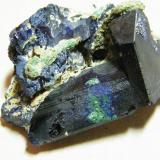 Azurite<br />Tsumeb Mine, Tsumeb, Otjikoto Region, Namibia<br />45x30x30mm<br /> (Author: Heimo Hellwig)