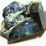 Azurite<br />Tsumeb Mine, Tsumeb, Otjikoto Region, Namibia<br />45x30x30mm<br /> (Author: Heimo Hellwig)