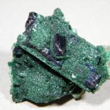 Azurite and Malachite<br />Tsumeb Mine, Tsumeb, Otjikoto Region, Namibia<br />40x40x25mm<br /> (Author: Heimo Hellwig)