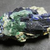 Azurite<br />Tsumeb Mine, Tsumeb, Otjikoto Region, Namibia<br />40x25x20mm<br /> (Author: Heimo Hellwig)