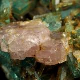 Beryl (variety emerald), Albite (variety cleavelandite), Calcite, Apatite<br />Colombia<br />37x18x33mm<br /> (Author: Fiebre Verde)