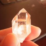 Quartz<br />East Coleman Mine, Jessieville, Garland County, Arkansas, USA<br />2.5 cm tall x 1.6 cm wide<br /> (Author: Reelgoodwoman)