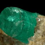 Beryl (variety emerald), Calcite, Pyrite<br />Chivor mining district, Municipio Chivor, Eastern Emerald Belt, Boyacá Department, Colombia<br />56x63x43mm, xl=30x7mm<br /> (Author: Fiebre Verde)