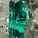 Beryl (variety emerald), Calcite, Dolomite, Pyrite<br />Chivor mining district, Municipio Chivor, Eastern Emerald Belt, Boyacá Department, Colombia<br />78x40x34mm, xls=12 & 11mm<br /> (Author: Fiebre Verde)