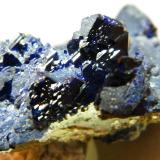 Azurite<br />Tsumeb Mine, Tsumeb, Otjikoto Region, Namibia<br />50x50x20mm<br /> (Author: Heimo Hellwig)