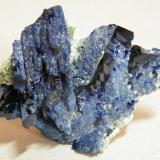 Azurite<br />Tsumeb Mine, Tsumeb, Otjikoto Region, Namibia<br />50x50x20mm<br /> (Author: Heimo Hellwig)