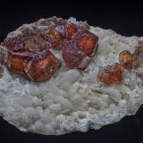 Fluorapatite, AlbiteFoote Lithium Co. Mine (Foote Mine), Kings Mountain District, Cleveland County, North Carolina, USA6.3 x 4.8 cm (Author: am mizunaka)