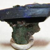 Azurite<br />Tsumeb Mine, Tsumeb, Otjikoto Region, Namibia<br />35x20x5mm<br /> (Author: Heimo Hellwig)