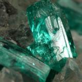 Beryl (variety emerald), Calcite, Dolomite, Pyrite<br />Chivor mining district, Municipio Chivor, Eastern Emerald Belt, Boyacá Department, Colombia<br />69x57x38mm, xls up to 10mm<br /> (Author: Fiebre Verde)