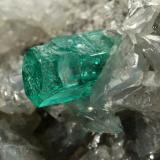 Beryl (variety emerald), Calcite, Dolomite, Pyrite<br />Chivor mining district, Municipio Chivor, Eastern Emerald Belt, Boyacá Department, Colombia<br />69x57x38mm, xls up to 10mm<br /> (Author: Fiebre Verde)