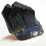 Azurite<br />Tsumeb Mine, Tsumeb, Otjikoto Region, Namibia<br />20x25x15mm<br /> (Author: Heimo Hellwig)