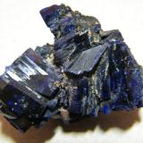 Azurite<br />Tsumeb Mine, Tsumeb, Otjikoto Region, Namibia<br />35x25x10mm<br /> (Author: Heimo Hellwig)