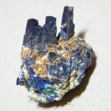 Azurite<br />Tsumeb Mine, Tsumeb, Otjikoto Region, Namibia<br />25x30x20mm<br /> (Author: Heimo Hellwig)