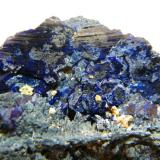 Azurite<br />Tsumeb Mine, Tsumeb, Otjikoto Region, Namibia<br />45x30x20mm<br /> (Author: Heimo Hellwig)