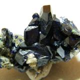 Azurite<br />Tsumeb Mine, Tsumeb, Otjikoto Region, Namibia<br />40x25x20mm<br /> (Author: Heimo Hellwig)