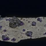 Fluorite, Sphalerite<br />Elmwood Mine, Carthage, Central Tennessee Ba-F-Pb-Zn District, Smith County, Tennessee, USA<br />25.2 x 7.8 cm<br /> (Author: am mizunaka)