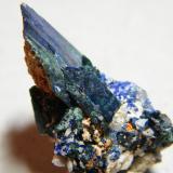 Azurite<br />Tsumeb Mine, Tsumeb, Otjikoto Region, Namibia<br />20x30x20mm<br /> (Author: Heimo Hellwig)