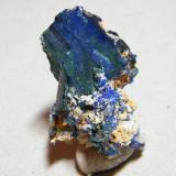 Azurite<br />Tsumeb Mine, Tsumeb, Otjikoto Region, Namibia<br />20x30x20mm<br /> (Author: Heimo Hellwig)