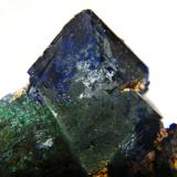 Azurite<br />Tsumeb Mine, Tsumeb, Otjikoto Region, Namibia<br />50x80x35mm<br /> (Author: Heimo Hellwig)