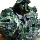 Azurite/Malachite<br />Tsumeb Mine, Tsumeb, Otjikoto Region, Namibia<br />45x45x35mm<br /> (Author: Heimo Hellwig)