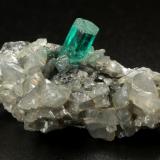 Beryl (variety emerald), Dolomite<br />Muzo mining district, Western Emerald Belt, Boyacá Department, Colombia<br />34x18x24mm, xl=7x5mm<br /> (Author: Fiebre Verde)