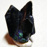 Azurite<br />Tsumeb Mine, Tsumeb, Otjikoto Region, Namibia<br />20x25x10mm<br /> (Author: Heimo Hellwig)