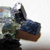 Azurite<br />Tsumeb Mine, Tsumeb, Otjikoto Region, Namibia<br />55x40x20mm<br /> (Author: Heimo Hellwig)