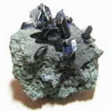 Azurite<br />Tsumeb Mine, Tsumeb, Otjikoto Region, Namibia<br />30x35x20mm<br /> (Author: Heimo Hellwig)