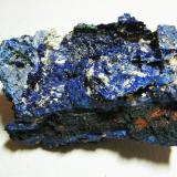 Azurite<br />Tsumeb Mine, Tsumeb, Otjikoto Region, Namibia<br />90x65x35mm<br /> (Author: Heimo Hellwig)