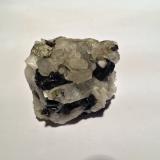 Cassiterite, Quartz<br />Huanuni Mine, Huanuni, Dalence Province, Oruro Department, Bolivia<br />55 X 45 X 40 mm<br /> (Author: Robert Seitz)