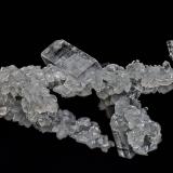 Fluorapophyllite-(K), Prehnite<br />Pune District (Poonah District), Maharashtra, India<br />5.1 x 2.4 cm<br /> (Author: am mizunaka)