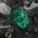 Beryl (variety emerald), Calcite, Dolomite, Pyrite, Quartz<br />La Pita mining district, Cunas Mine, Municipio Maripí, Western Emerald Belt, Boyacá Department, Colombia<br />66x49x24mm, main xl=6x4mm<br /> (Author: Fiebre Verde)