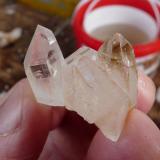 Quartz<br />Ceres, Warmbokkeveld Valley, Ceres, Valle Warmbokkeveld, Witzenberg, Cape Winelands, Western Cape Province, South Africa<br />Fingers for size<br /> (Author: Pierre Joubert)