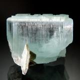 Beryl var. aquamarine<br />Chumar Bakhoor, Hunza Valley, Nagar District, Gilgit-Baltistan (Northern Areas), Pakistan<br />3.3 x 3.9 cm<br /> (Author: crosstimber)