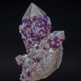 Fluorite, Quartz<br />Riemvasmaak, Orange river area, Kakamas, ZF Mgcawu District, Northern Cape Province, South Africa<br />8.0 x 5.3 cm<br /> (Author: am mizunaka)