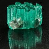 Beryl (variety emerald), Dolomite<br />Chivor mining district, Municipio Chivor, Eastern Emerald Belt, Boyacá Department, Colombia<br />17x11x11mm<br /> (Author: Fiebre Verde)