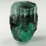 Beryl (variety emerald), Dolomite<br />Muzo mining district, Western Emerald Belt, Boyacá Department, Colombia<br />20x11mm<br /> (Author: Fiebre Verde)