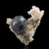 Fluorite with Quartz, Pyrite and Calcite<br />Shangbao Mine, Leiyang, Hengyang Prefecture, Hunan Province, China<br />13,0	x	8,0	x	10,0	cm<br /> (Author: MIM Museum)