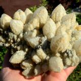 Quartz, Dolomite, Chalcopyrite<br />Cavnic mining area, Cavnic, Maramures, Romania<br />18 x 14 cm<br /> (Author: Deyu)